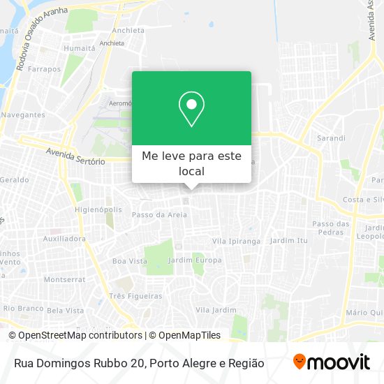 Rua Domingos Rubbo 20 mapa