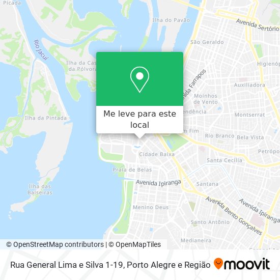 Rua General Lima e Silva 1-19 mapa