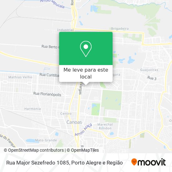 Rua Major Sezefredo 1085 mapa