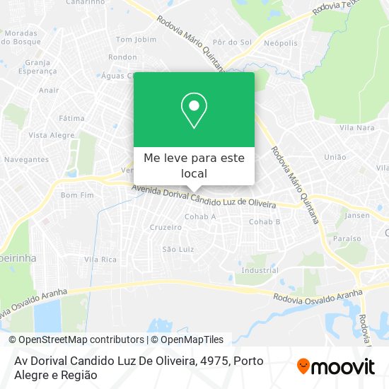 Av Dorival Candido Luz De Oliveira, 4975 mapa