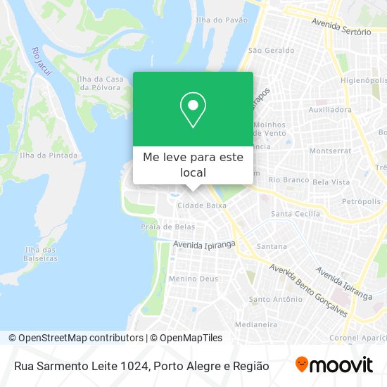 Rua Sarmento Leite 1024 mapa