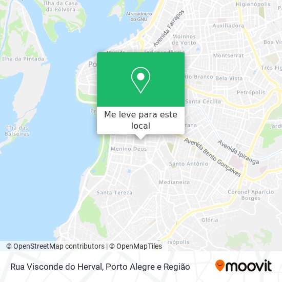 Rua Visconde do Herval mapa