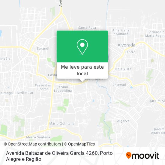 Avenida Baltazar de Oliveira García 4260 mapa