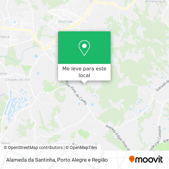 Alameda da Santinha mapa