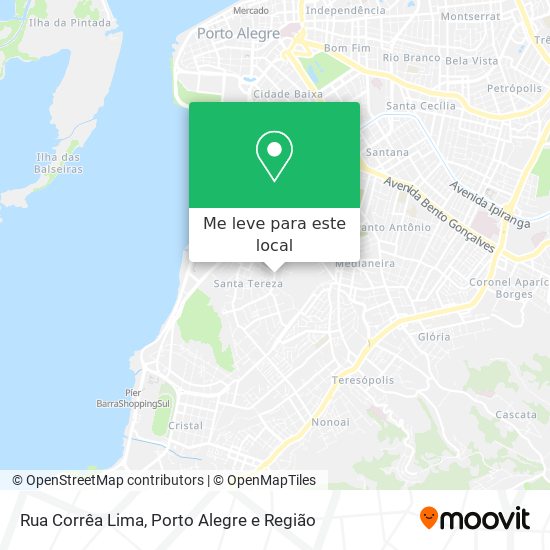 Rua Corrêa Lima mapa