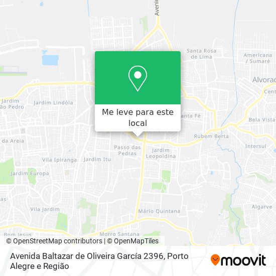 Avenida Baltazar de Oliveira García 2396 mapa