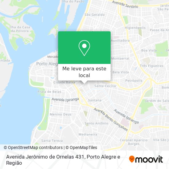 Avenida Jerônimo de Ornelas 431 mapa
