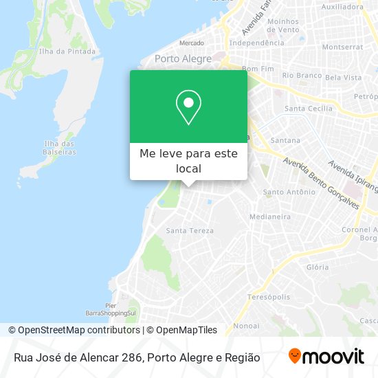 Rua José de Alencar 286 mapa