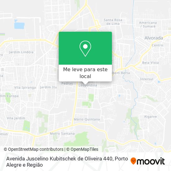Avenida Juscelino Kubitschek de Oliveira 440 mapa