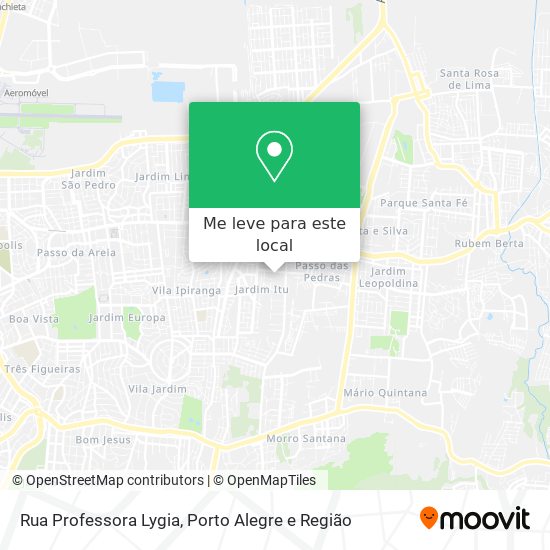 Rua Professora Lygia mapa