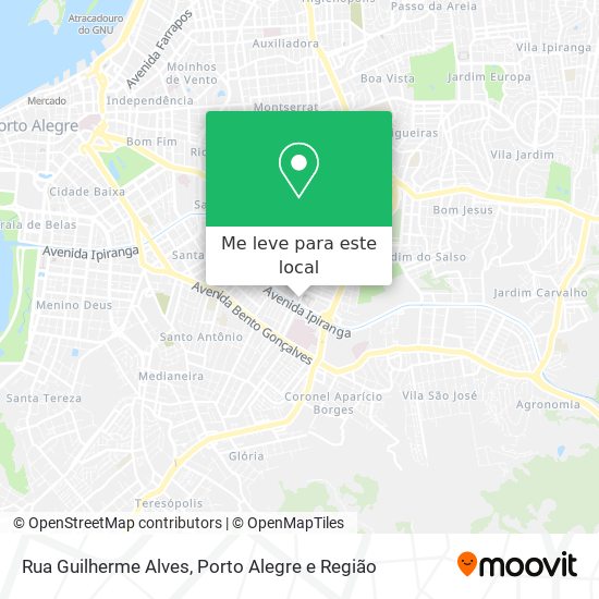 Rua Guilherme Alves mapa