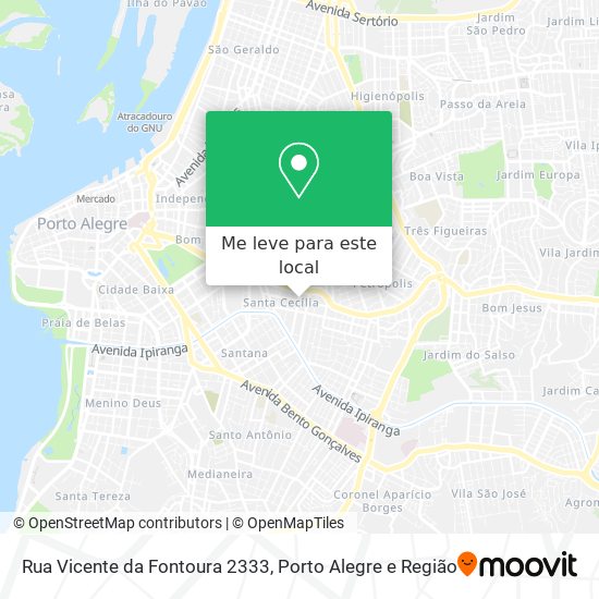 Rua Vicente da Fontoura 2333 mapa