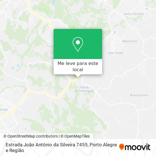 Estrada João Antônio da Silveira 7455 mapa