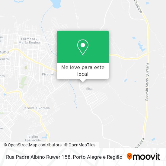 Rua Padre Albino Ruwer 158 mapa