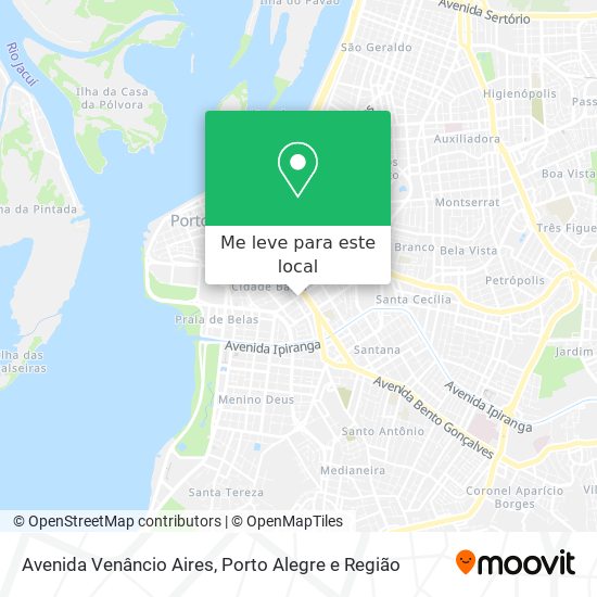 Avenida Venâncio Aires mapa
