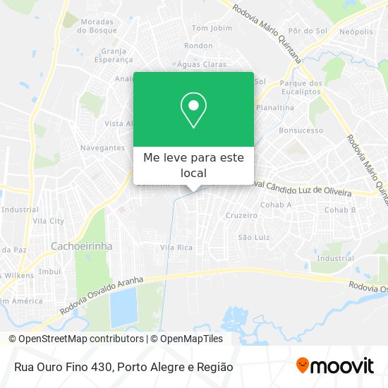 Rua Ouro Fino 430 mapa