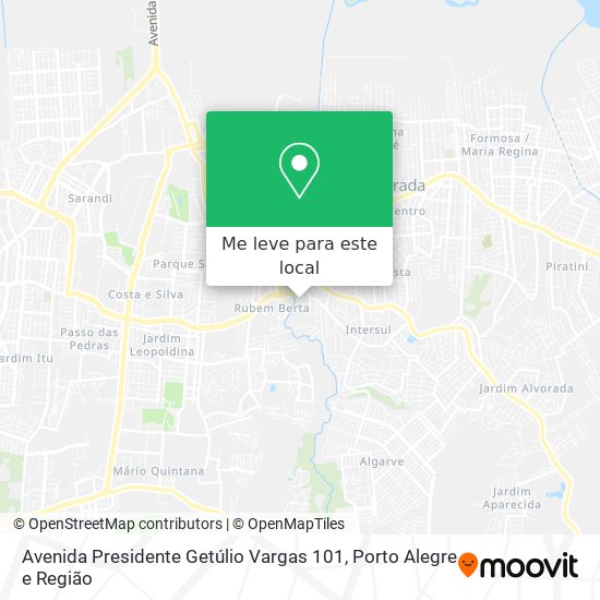 Avenida Presidente Getúlio Vargas 101 mapa