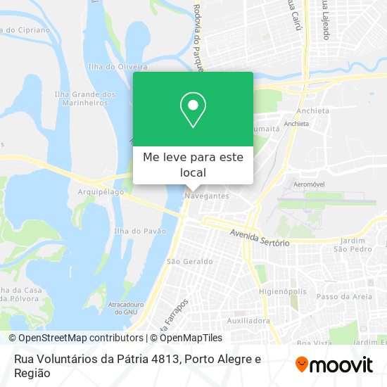 Rua Voluntários da Pátria 4813 mapa