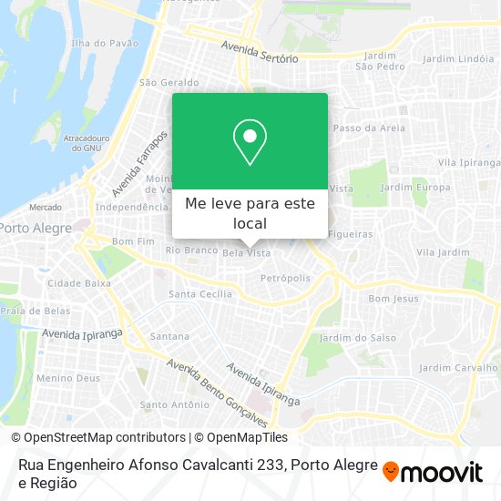 Rua Engenheiro Afonso Cavalcanti 233 mapa