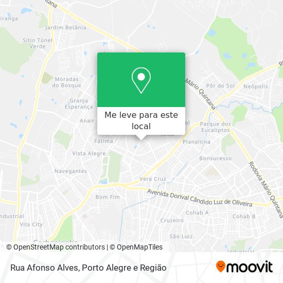 Rua Afonso Alves mapa