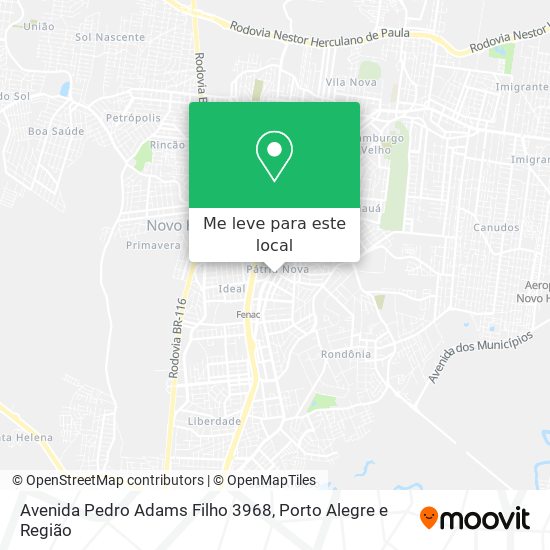 Avenida Pedro Adams Filho 3968 mapa
