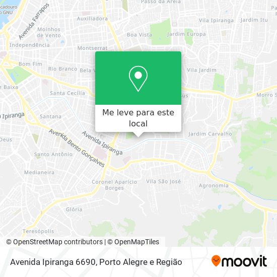 Avenida Ipiranga 6690 mapa