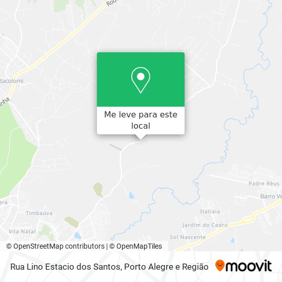 Rua Lino Estacio dos Santos mapa