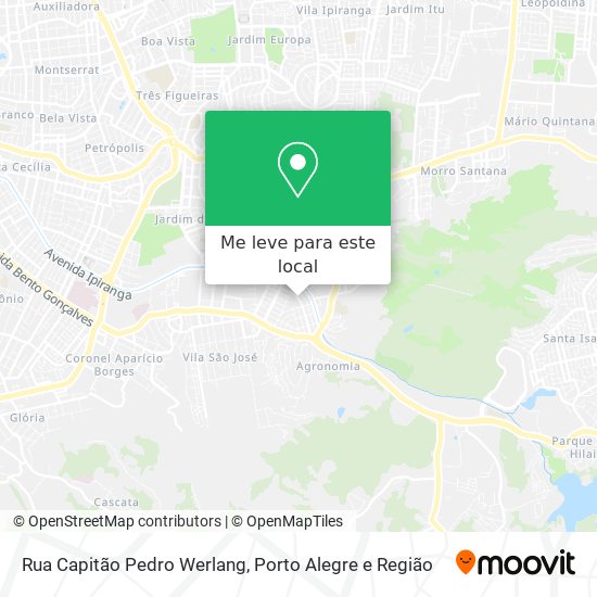 Rua Capitão Pedro Werlang mapa