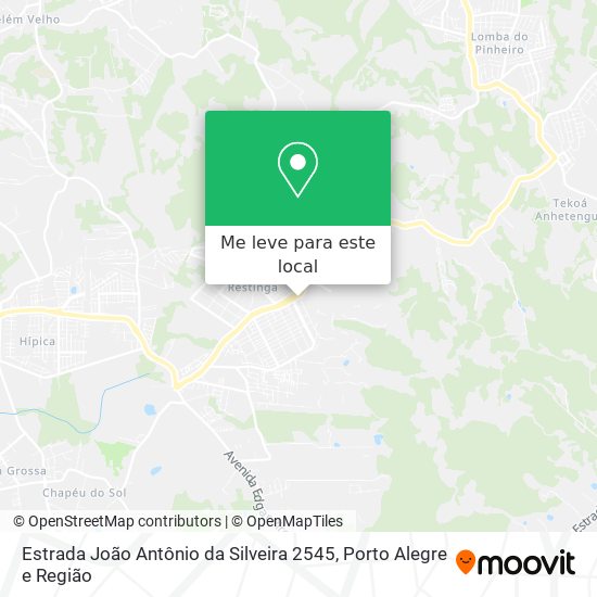 Estrada João Antônio da Silveira 2545 mapa