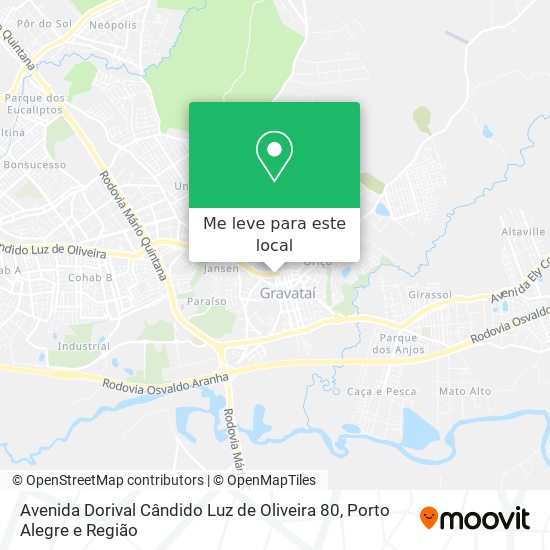 Avenida Dorival Cândido Luz de Oliveira 80 mapa