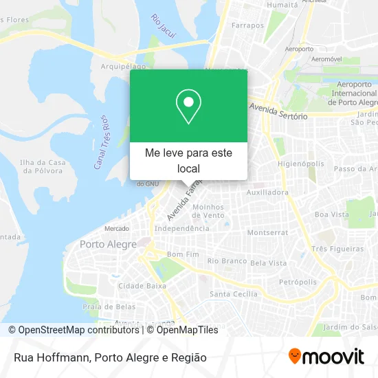 Rua Hoffmann mapa