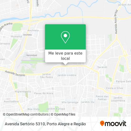 Avenida Sertório 5310 mapa