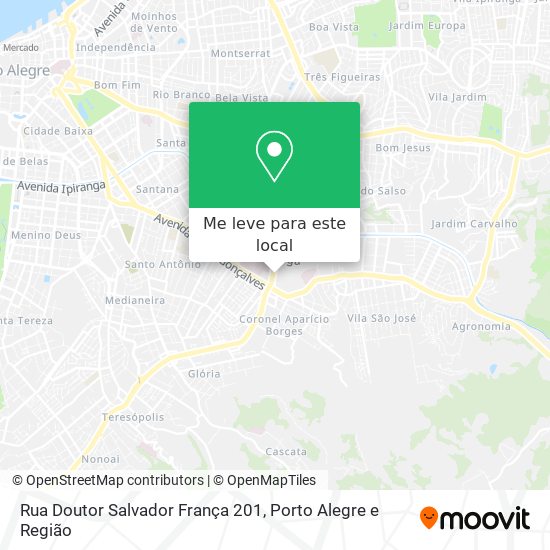 Rua Doutor Salvador França 201 mapa
