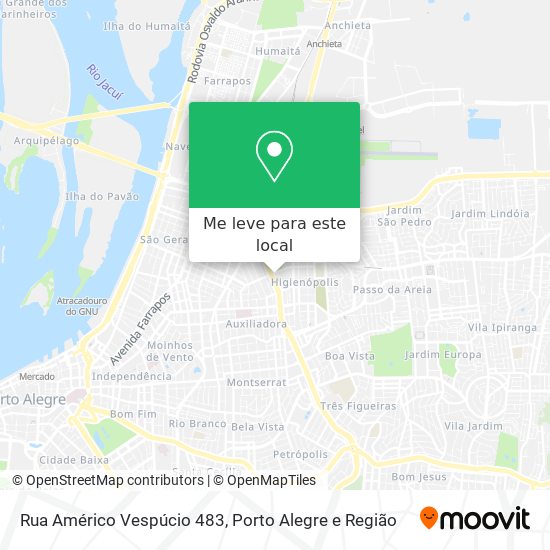 Rua Américo Vespúcio 483 mapa