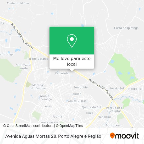 Avenida Águas Mortas 28 mapa