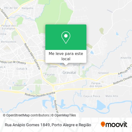 Rua Anápio Gomes 1849 mapa