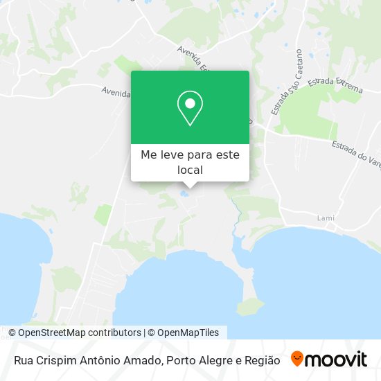 Rua Crispim Antônio Amado mapa