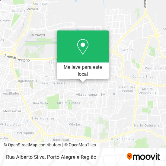 Rua Alberto Silva mapa