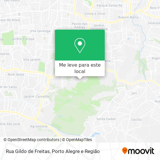 Rua Gildo de Freitas mapa