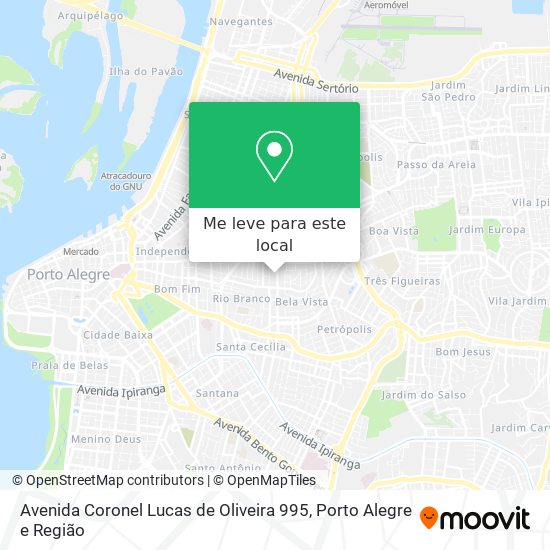 Avenida Coronel Lucas de Oliveira 995 mapa