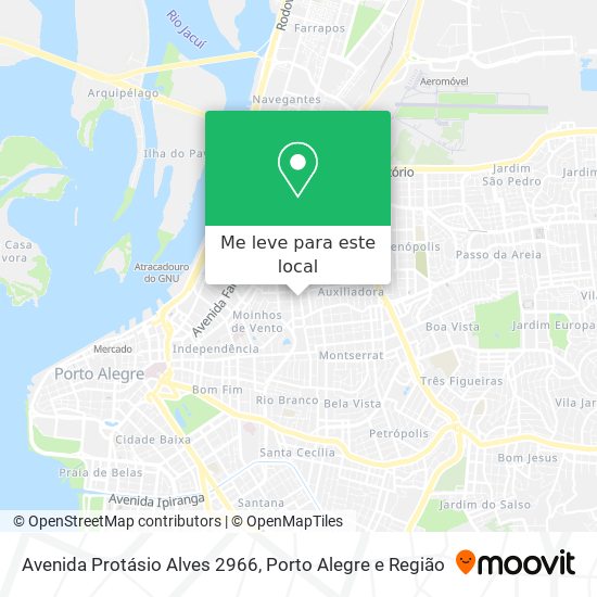 Avenida Protásio Alves 2966 mapa