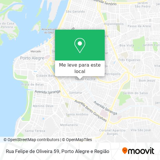 Rua Felipe de Oliveira 59 mapa