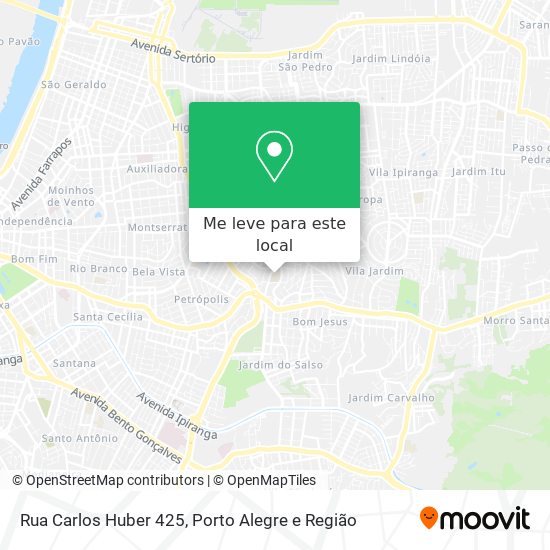 Rua Carlos Huber 425 mapa