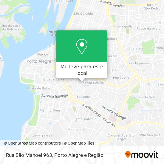 Rua São Manoel 963 mapa