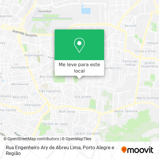 Rua Engenheiro Ary de Abreu Lima mapa