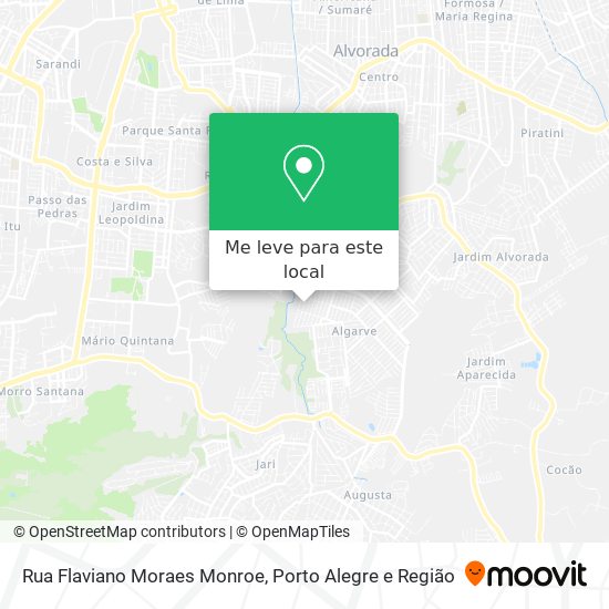 Rua Flaviano Moraes Monroe mapa