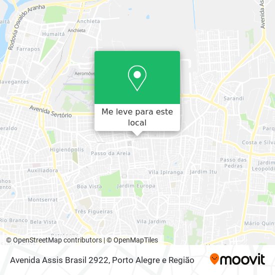 Avenida Assis Brasil 2922 mapa