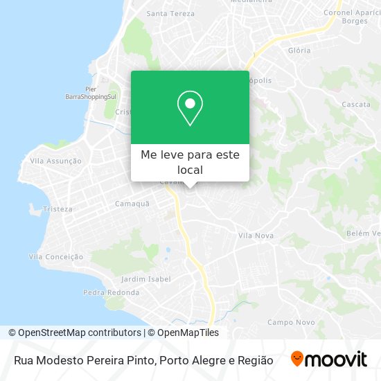 Rua Modesto Pereira Pinto mapa