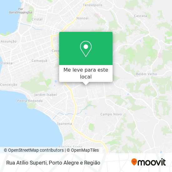 Rua Atílio Superti mapa