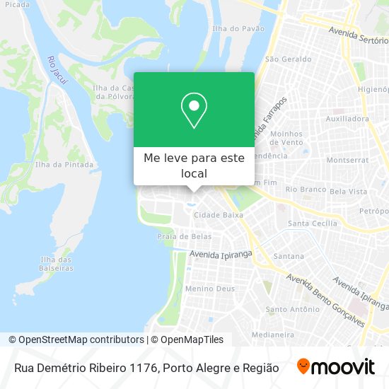 Rua Demétrio Ribeiro 1176 mapa